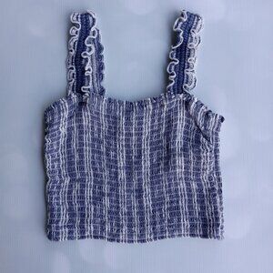 Hollister‎ women's smocked crop top in size M